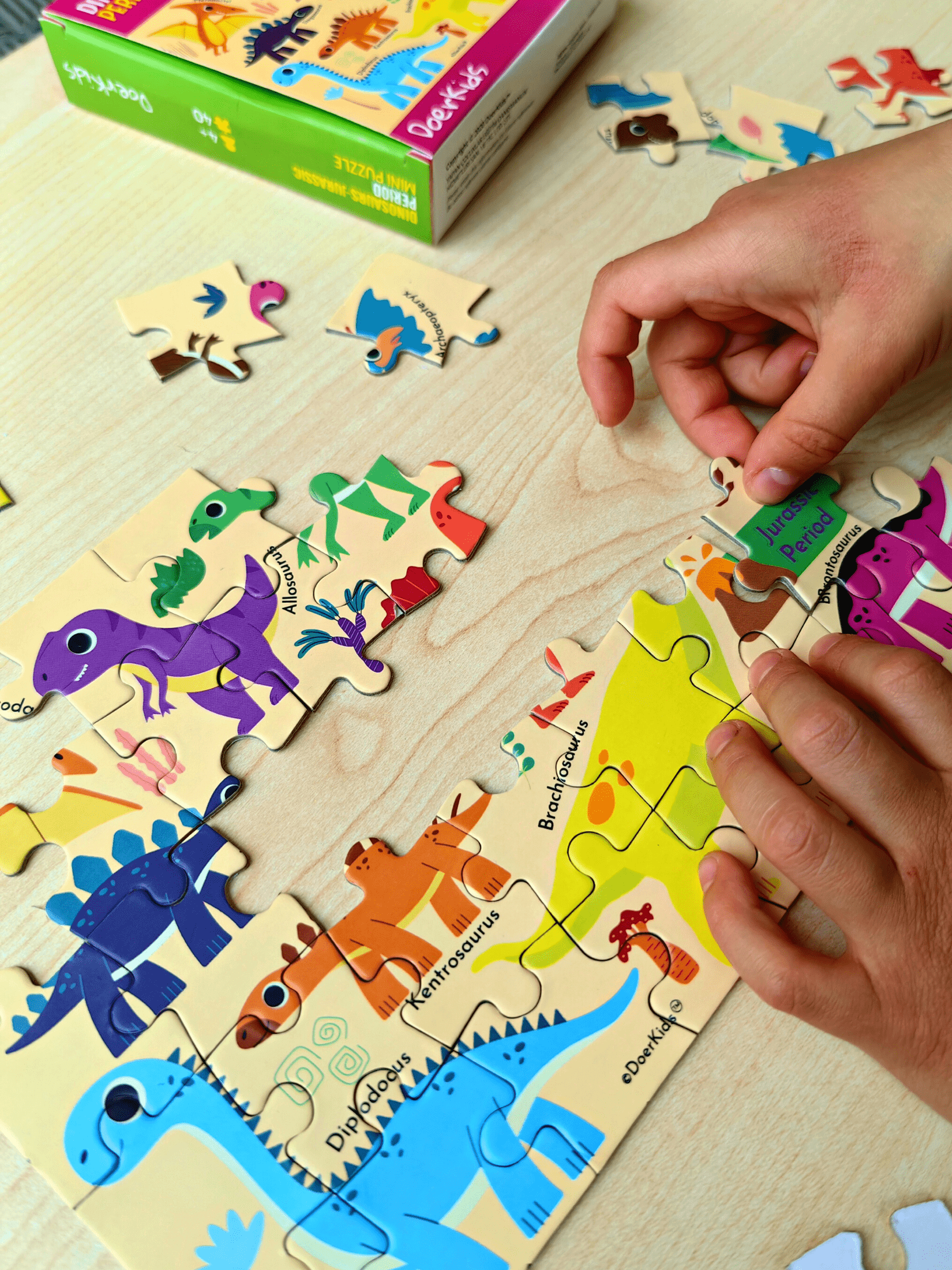 DoerKids%20Dinozorlar-jurassic%20Dönemi%20Mini%20Puzzle%20|%2040%20Parça%204%20Yaş