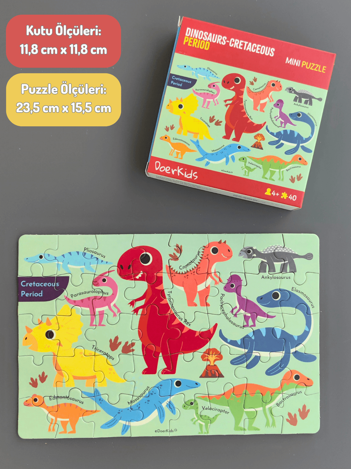 DoerKids%20Dinozorlar-cretaceous%20Dönemi%20Mini%20Puzzle%20|%2040%20Parça%20|%204%20Yaş