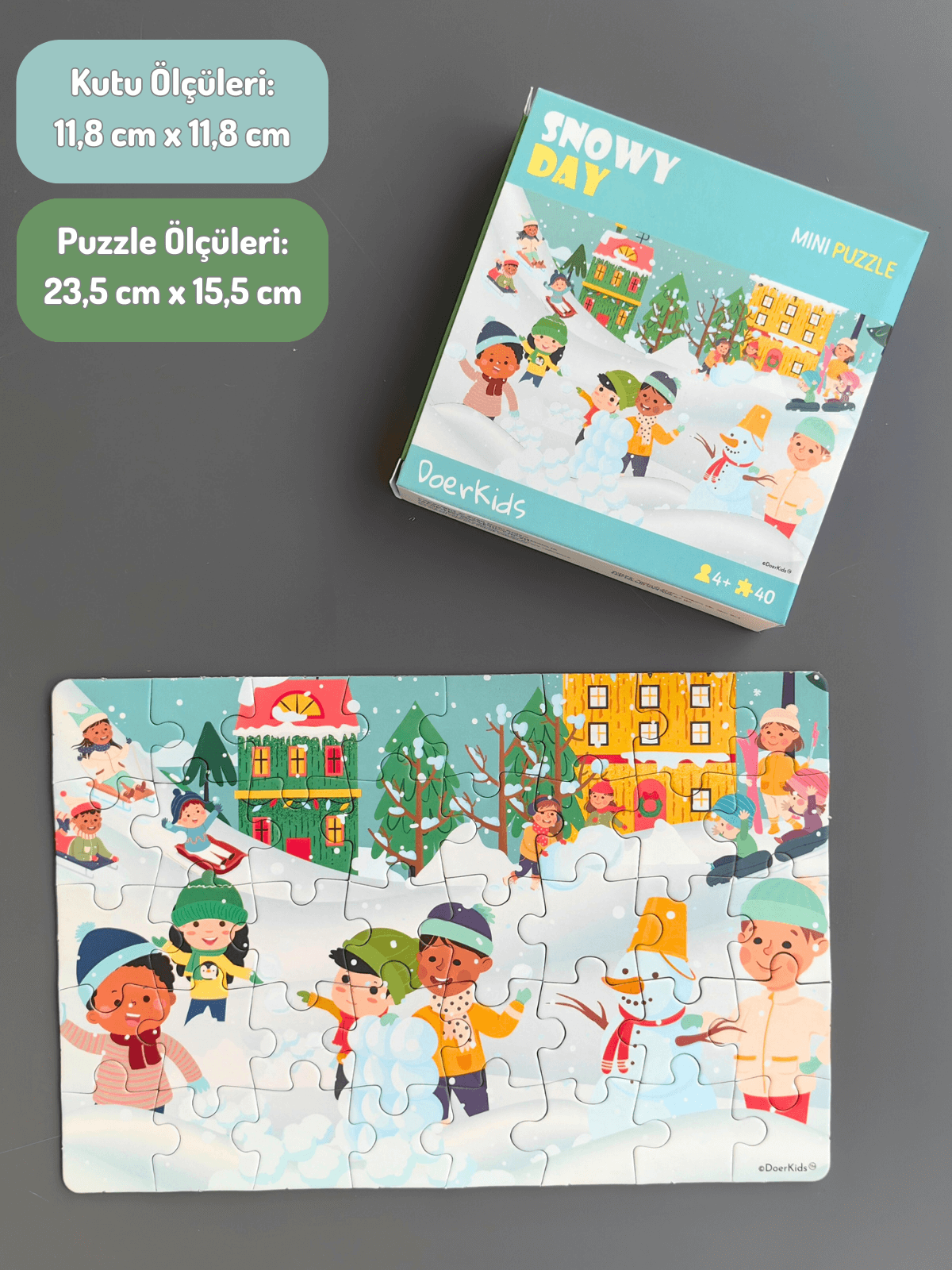 DoerKids%20Kar%20Eğlencesi%20Mini%20Puzzle%20|%2040%20Parça%204%20Yaş