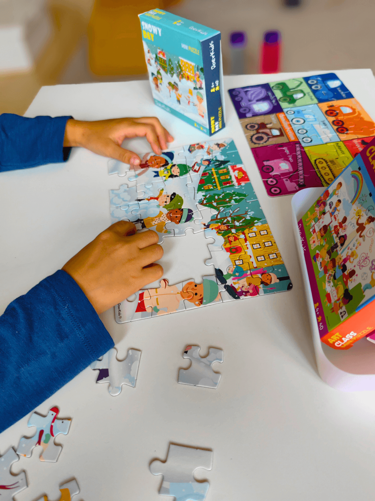 DoerKids%20Kar%20Eğlencesi%20Mini%20Puzzle%20|%2040%20Parça%204%20Yaş