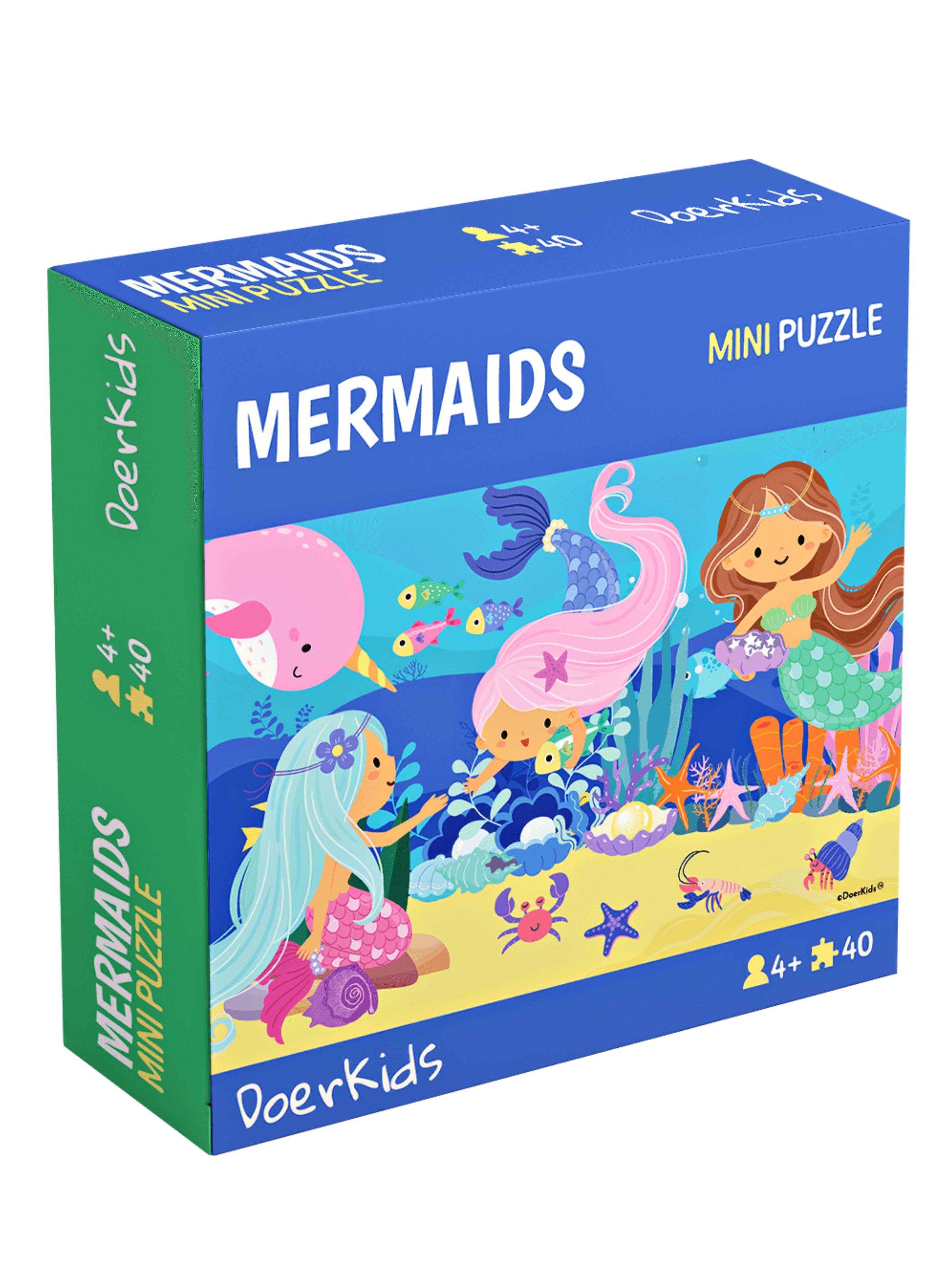 DoerKids%20Deniz%20Kızı%20Mini%20Puzzle%20|%2040%20Parça%204%20Yaş