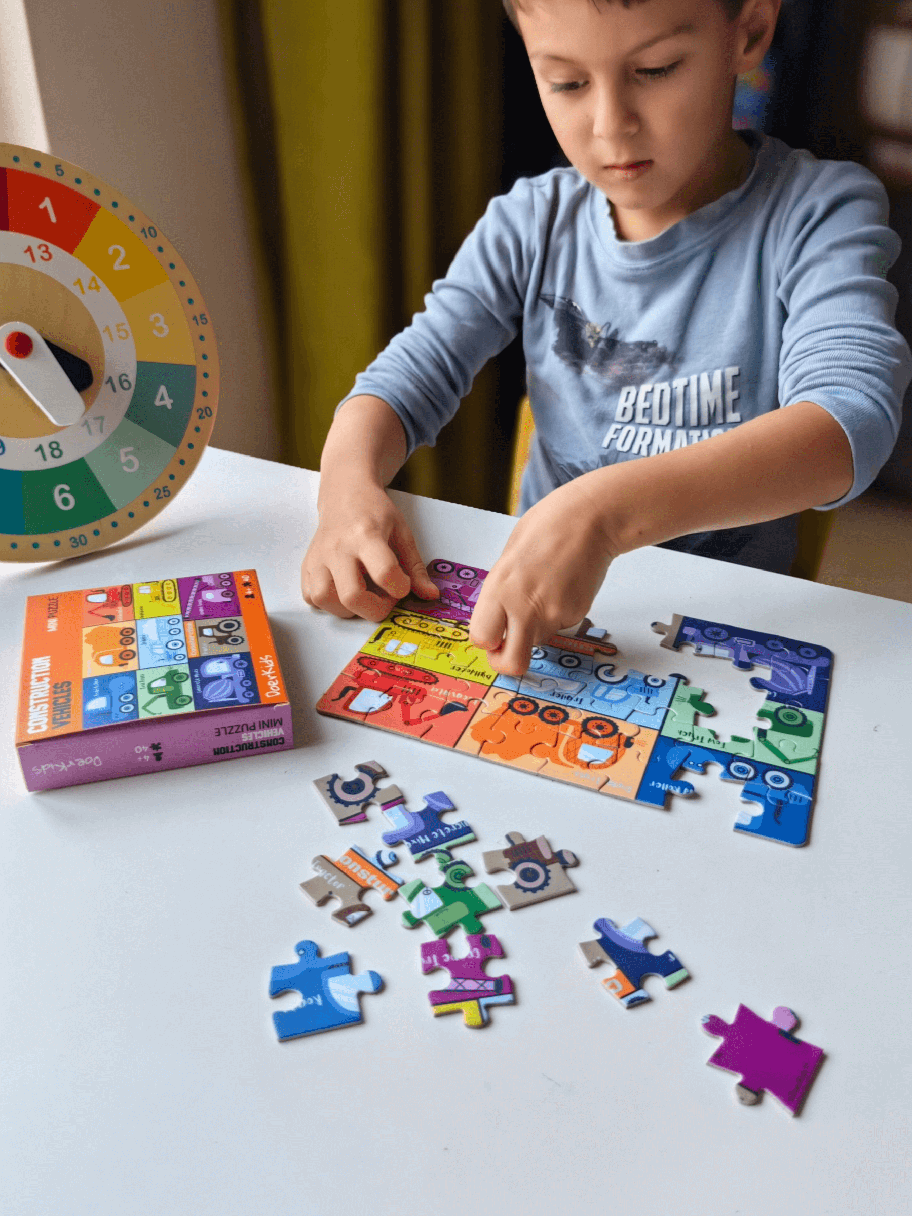 DoerKids%20Inşaat%20Araçları%20Iş%20Makinaları%20Mini%20Puzzle%20|%2040%20Parça%204%20Yaş