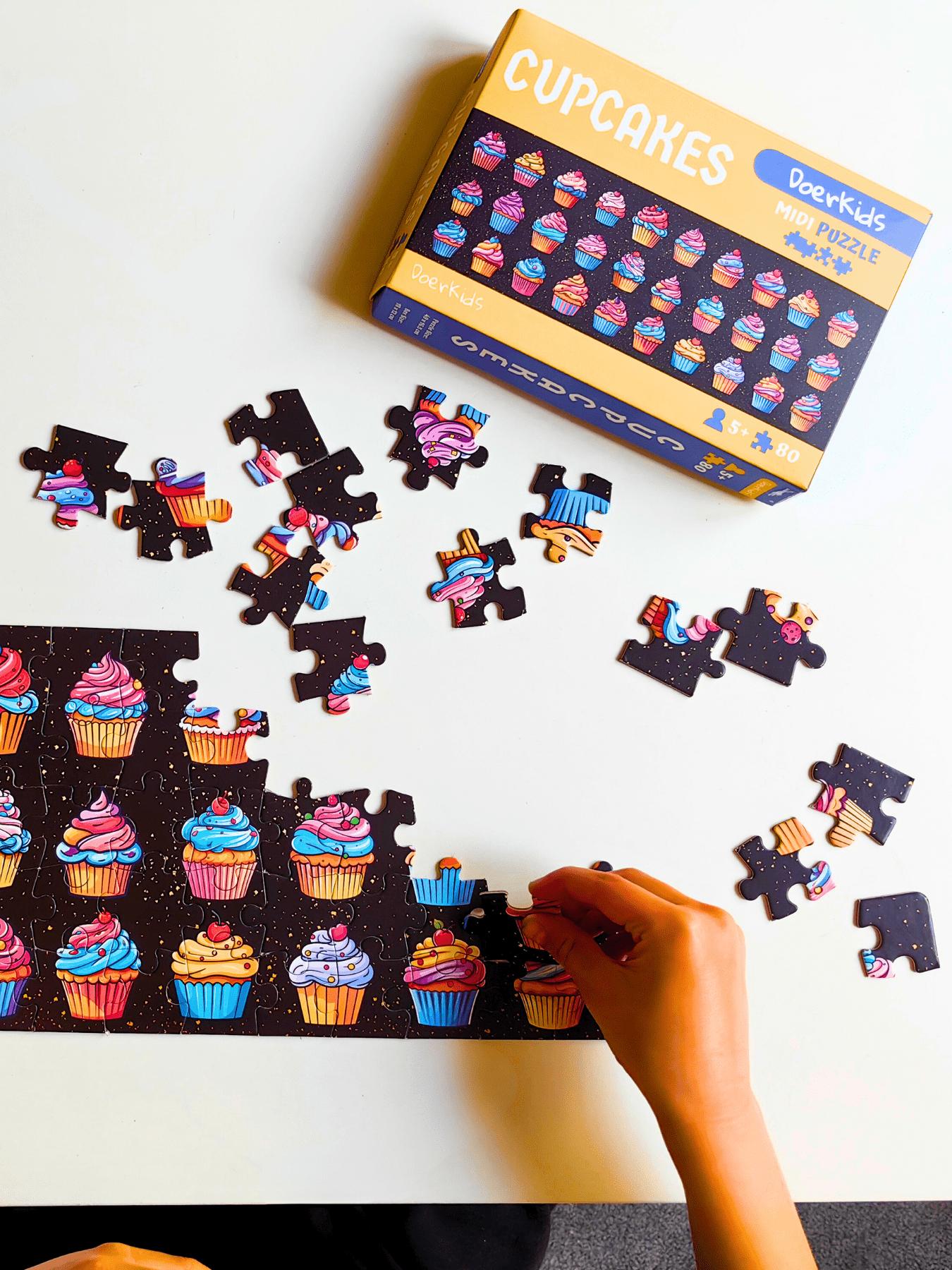 Doerkids%20Cupcakes%20Midi%20Puzzle%20|%2080%20Parça%205+%20Yaş