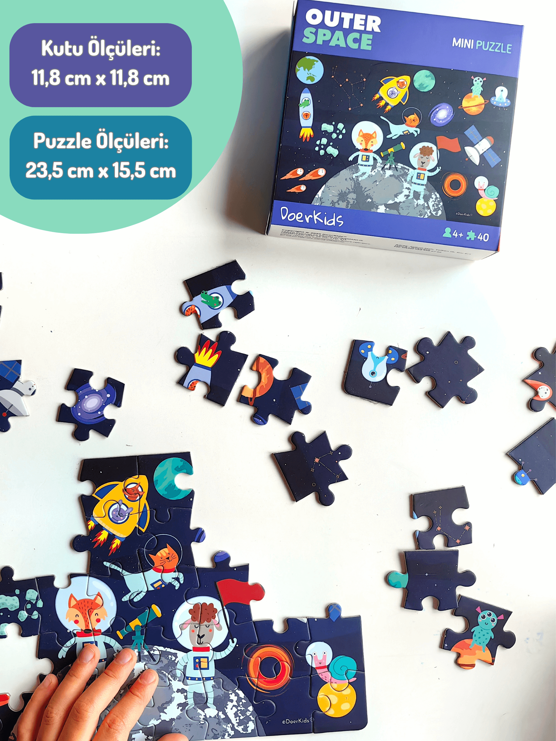 DoerKids%20Uzay%20Boşluğu%20Mini%20Puzzle%20|%2040%20Parça%20|%204+%20Yaş