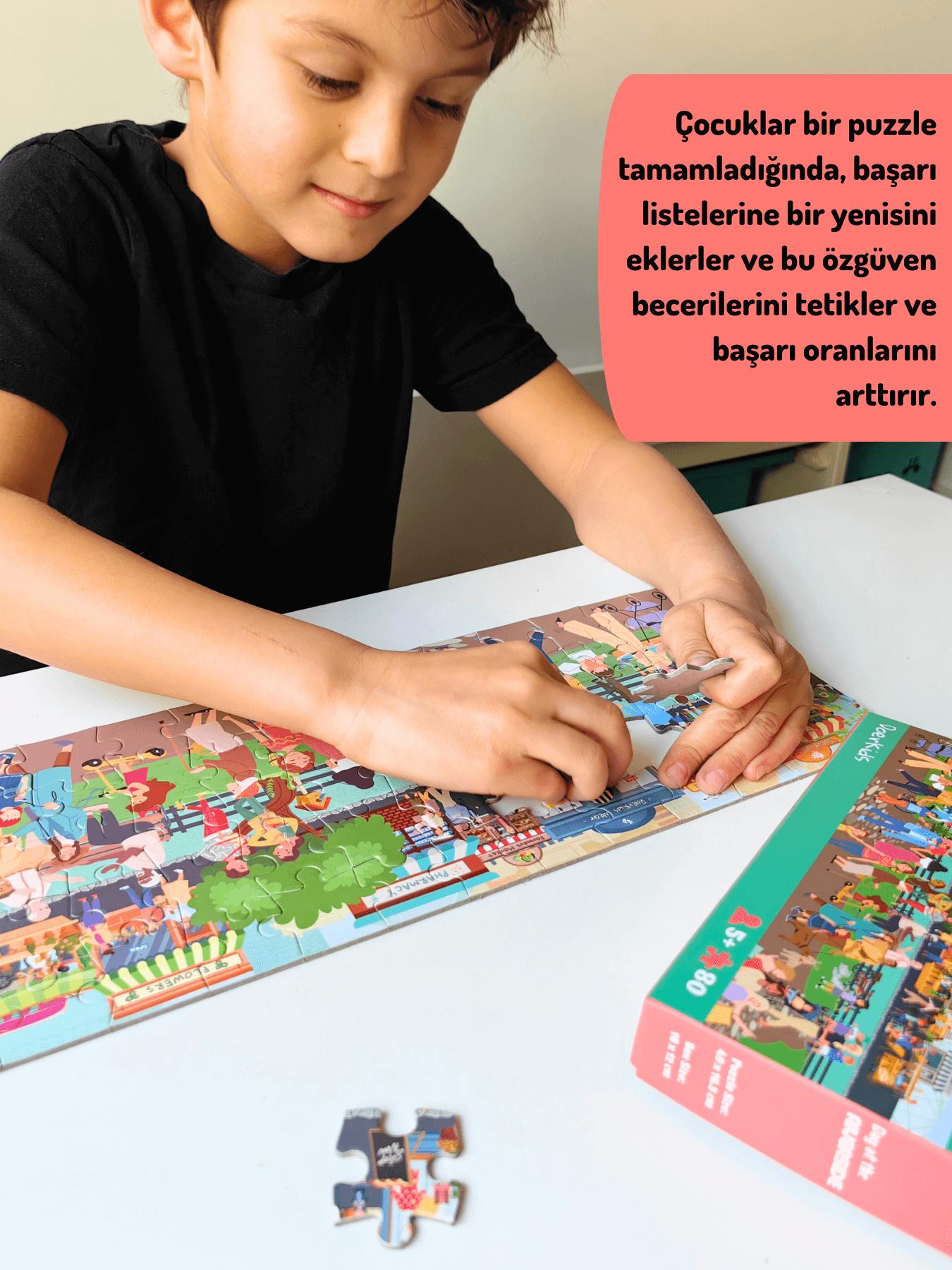 Doerkids%20Nehir%20Kenarında%20Bir%20Gün%20Midi%20Puzzle%20|%2080%20Parça%205+%20Yaş