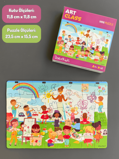 DoerKids Okyanus Mercan Resifi Mini Puzzle | 40 Parça | 4 Yaş