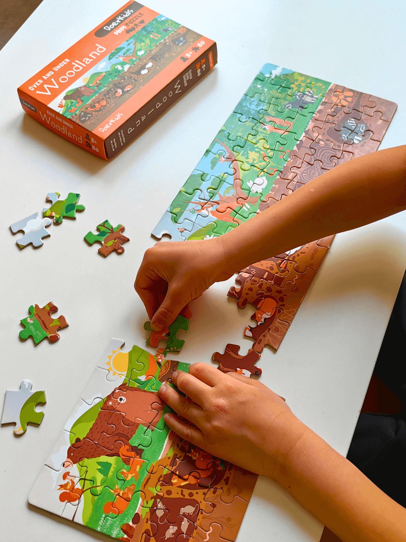 Doerkids%20Ormanlık%20Alan%20Yeraltı%20Yerüstü%20Midi%20Puzzle%20|%2080%20Parça%205+%20Yaş