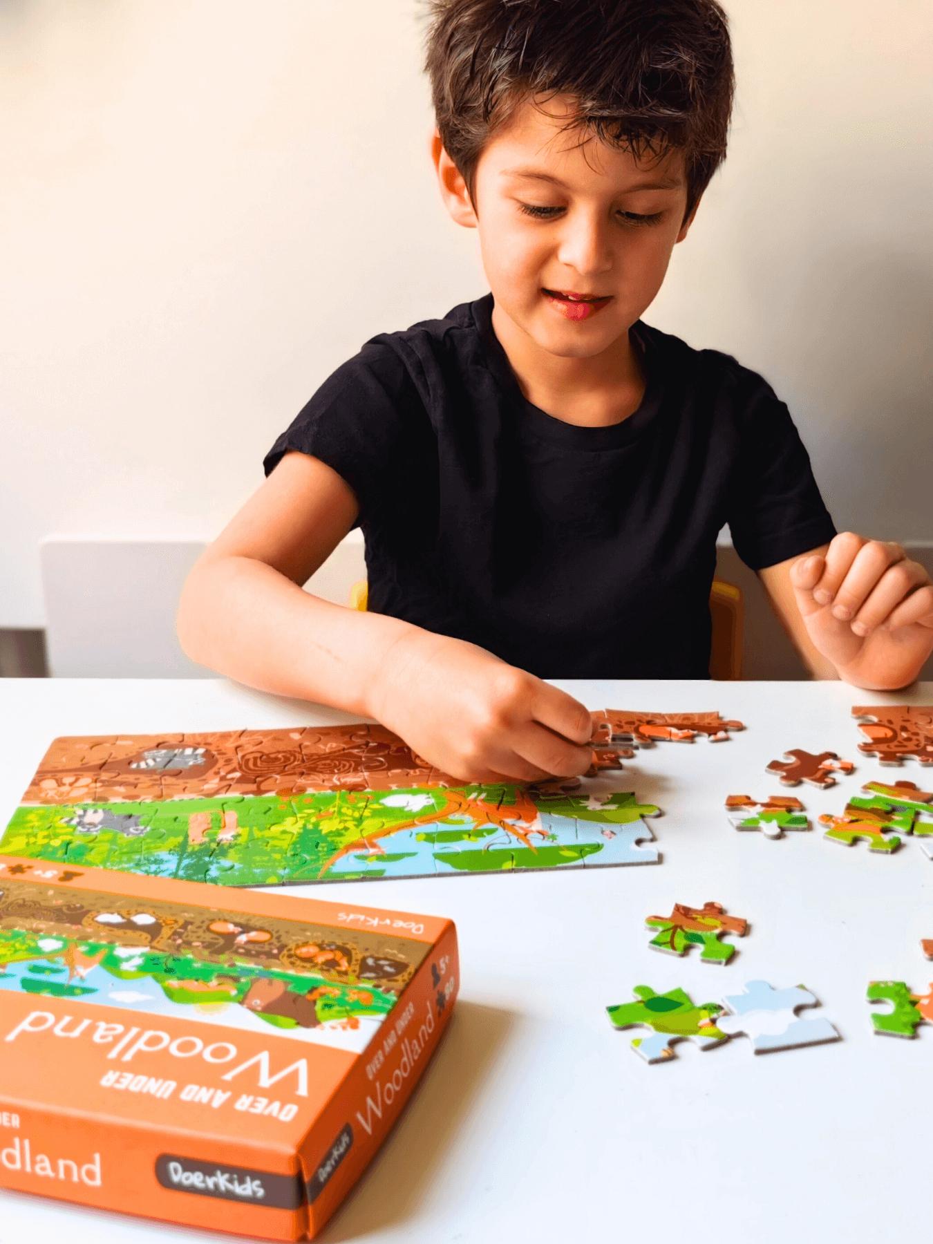 Doerkids%20Ormanlık%20Alan%20Yeraltı%20Yerüstü%20Midi%20Puzzle%20|%2080%20Parça%205+%20Yaş