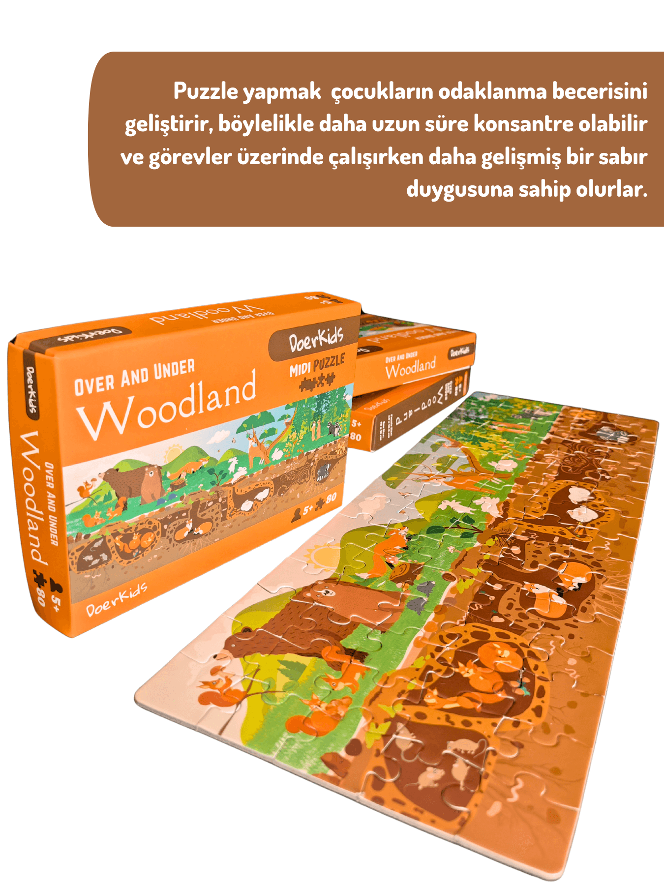 Doerkids%20Ormanlık%20Alan%20Yeraltı%20Yerüstü%20Midi%20Puzzle%20|%2080%20Parça%205+%20Yaş